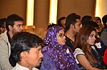 Wikimedians at Bishwo Shahitto Kendro during Wikipedia's 15 birthday celebration in Dhaka.