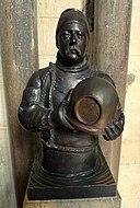 Bust of William Walker, who saved the cathedral by diving underneath it
