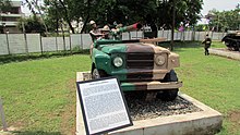 Jonga that destroyed several tanks during the battle Yoddhasthal Permanent Exhibition Southern command Indian Army Bhopal (87).jpg