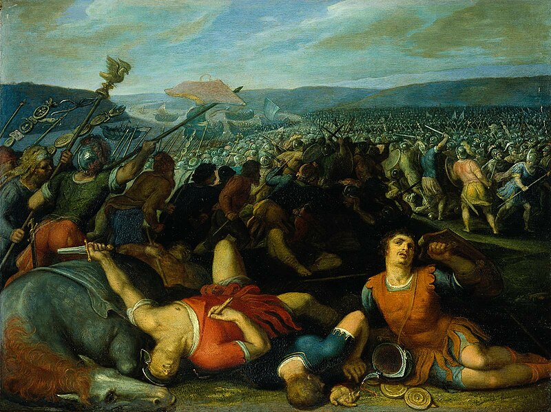 File:"Batavians defeating Romans on the Rhine" by Otto van Veen.jpg