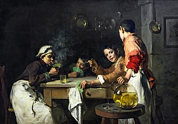 Les Joueurs de cartes (1897), Paris, Petit Palais.