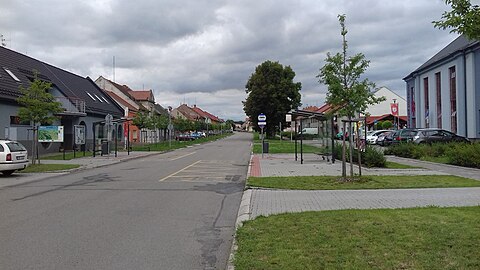 Čechy pod Kosířem : place de la Liberté.