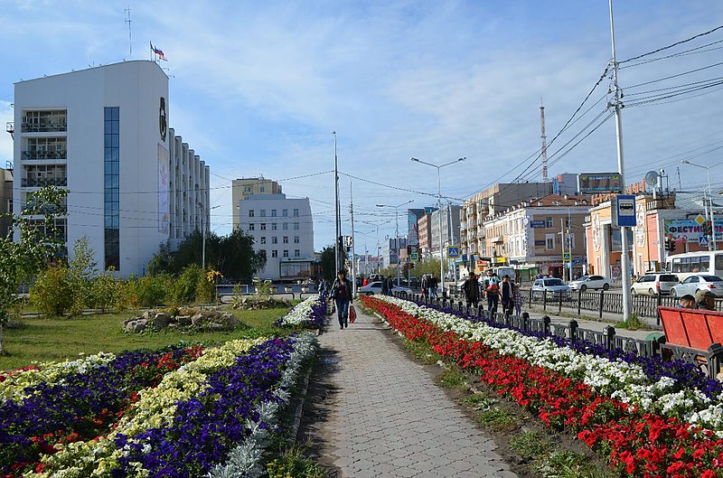 File:Проспект Ленина возле остановки «Кинотеатр Центральный».jpg