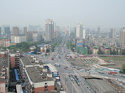 機場路和天成路交叉口，2009年