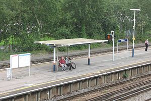 2014 at Millbrook station - westbound platform.JPG