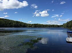 2015-08-20 15 30 20 Pohled na sever přes Big Bowman Pond v Tabortonu, New York.jpg