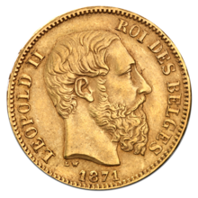20 Belgian Franc Leopold II gold coin.png