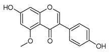Struktur kimia dari 5-O-methylgenistein