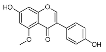 Chemical structure of 5-O-methylgenistein