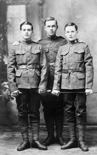 Young men from Metcalfe who enlisted in the 77th Battalion, Canadian Expeditionary Force 77BattalionCEFMetcalfe.jpg