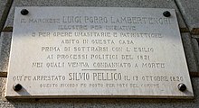 8330 - Милан - Via Monte di Pietà Palazzo Porro-Lambertenghi - Lapide - Foto Giovanni Dall'Orto 14-Apr-2007.jpg
