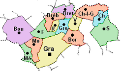 Rozložení obcí v kantonu