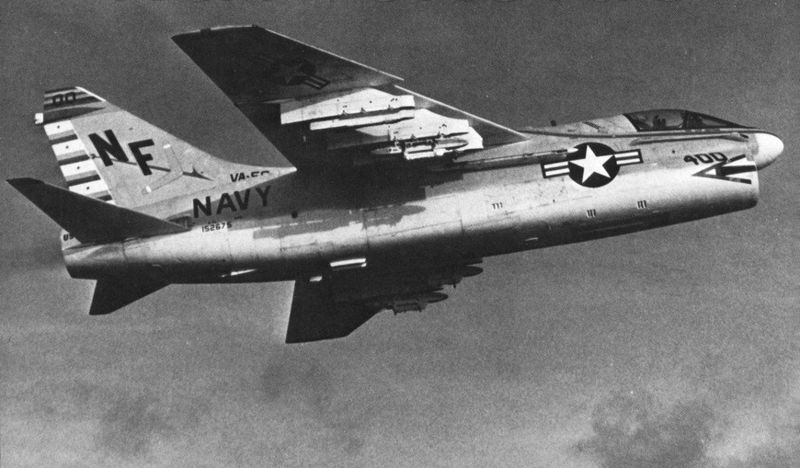 File:A-7A Corsair of VA-56 in flight c1975.jpg