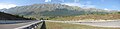 Vista del versante aquilano nei pressi di Assergi e del Traforo del Gran Sasso