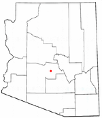 Местоположение в окръг Марикопа и щата Аризона