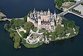 Das Schweriner Schloss aus der Luft fotografiert