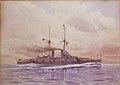 Akvarellmålning HMS SVERIGE (Jacob Hägg) - Sjöfartsmuseet Akvariet - SMG32839.jpg