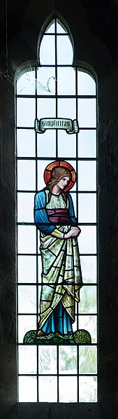 File:All Saints church, Preston Bagot - Simplicitas stained glass window 2016.jpg
