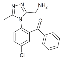 Alprazolam-benzophenone structure.png