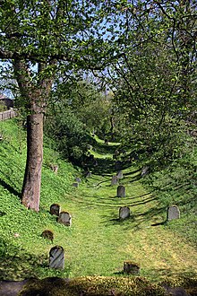 Der ehemalige jüdische Friedhof befand sich im einstigen Wallgraben.