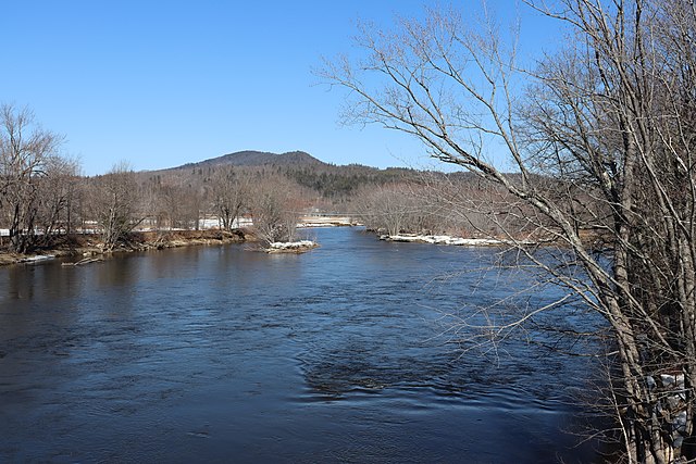 Androscoggin River, late March, Bethel, Maine