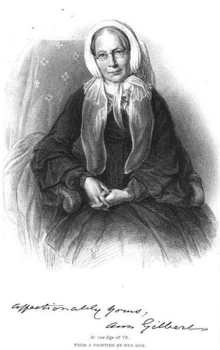<span class="mw-page-title-main">Ann Taylor (poet)</span> English poet, critic and childrens writer, 1782–1866