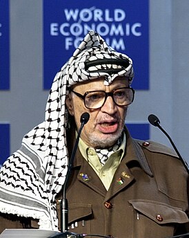 Yasser Arafat in 2001