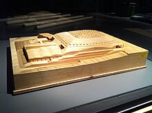 Model of Isozaki's Palau Sant Jordi