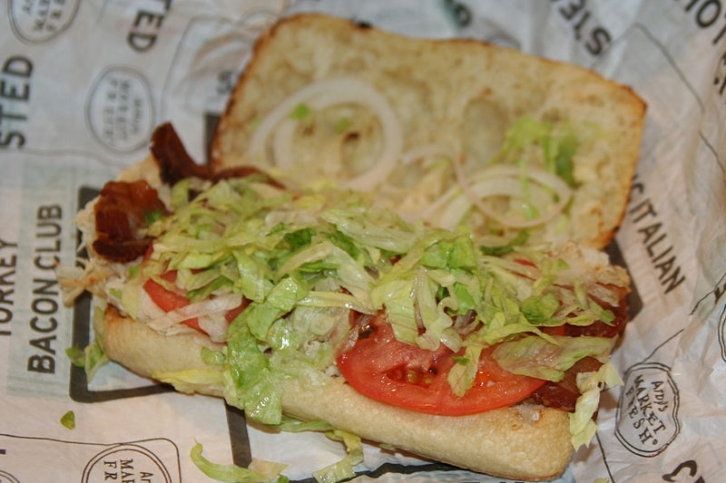 File:Arby's turkey bacon sub open.jpg