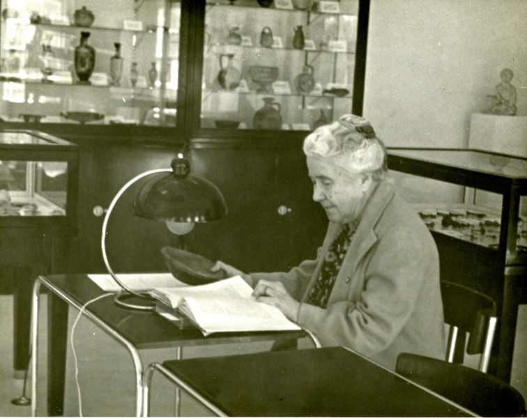 File:Archives & Special Collections, Vassar College Library. Ph.f7.28 Macurdy at Desk.tif