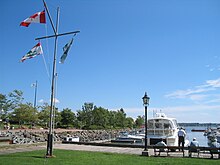This is an image of the Peake's Wharf boardwalk in Charlottetown, Prince Edward Island. Aug06-vol4 109 (223816012).jpg