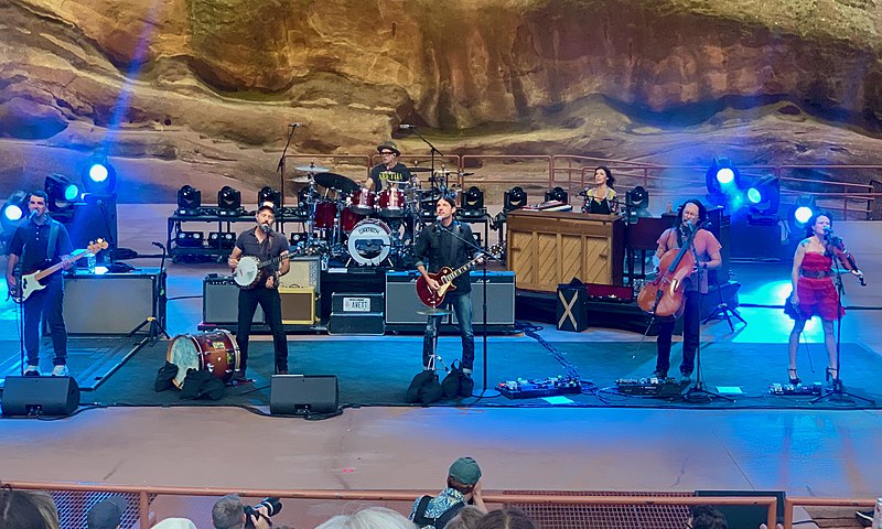 File:Avett Brothers, Red Rocks Amphitheater, Morrison Colorado, July 10, 2022 (2).jpg