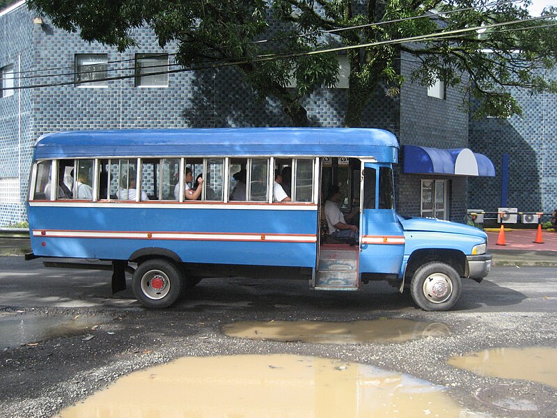 File:Awesome sound systems are the trademark of Pago's colourful blue buses - panoramio.jpg