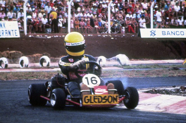 Senna began racing go-karts in Brazil at the age of 13.
