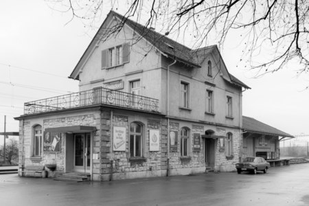 Bahnhof Dielsdorf im Jahr 1975