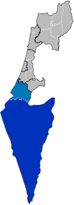 Beersheba subdistrict in Israel.svg