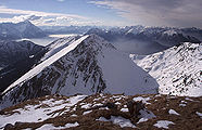 Bischof (2033 m) vom Krottenkopf (2086 m), Estergebirge