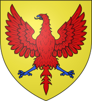 Fausses armoiries de la maison de Cusance, l'aigle est de gueule et non lampassé d'azur.