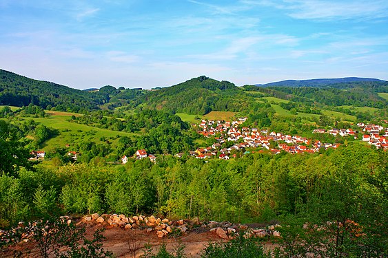 Das Lautertal befindet sich im Odenwald / Hessen,Deutschland.