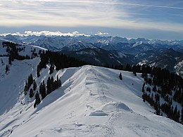Vista del Karwendel desde el Seekarkreuz (5252,6 pies)