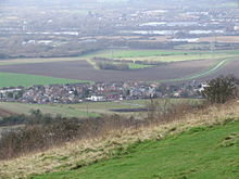 Burham gezien vanaf Blue Bell Hill