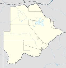 Ligging van Metsemaswaane op 'n kaart (Botswana)