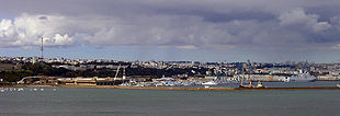Der Hafen von Brest von der Pointe des Espagnols aus