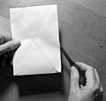 Opening a letter