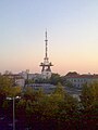 Радиорелейна и телевизионна кула Бургас, открита през 1993 г., с височина от 72 m