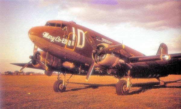 Douglas C-47A Skytrain of the 74th TCS/434th TCG at Fulbeck.