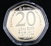 20 Rupee coin - Reverse.