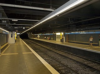 <span class="mw-page-title-main">Camp de l'Arpa (Barcelona Metro)</span> Metro station in Barcelona, Spain