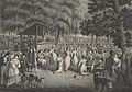 Image 17Depiction of a camp meeting (from Evangelicalism in the United States)