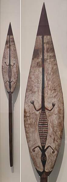 Ficheru:Canoe_paddle,_Papua_New_Guinea,_Buka_Island,_North_Solomons_Province,_wood_and_pigment,_Honolulu_Academy_of_Arts.jpg